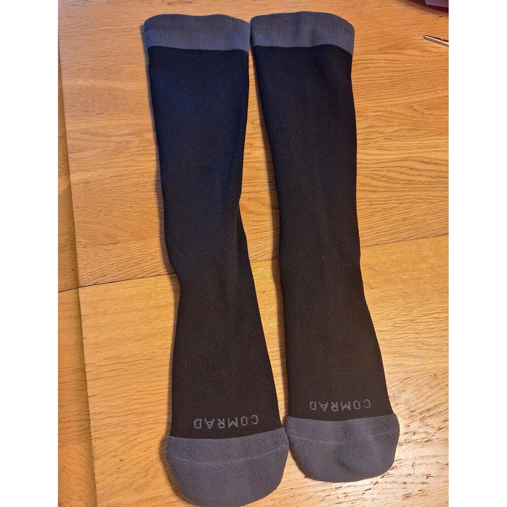 Comrad Black/Gray Compression Socks - Size M Unisex